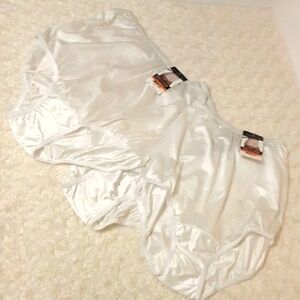 3 White Brief Panties